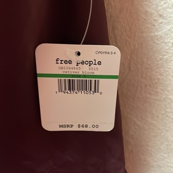 Free People Turn It On Satin Sequin Cami Top Size Large Vetiver Bloom Co… - Picture 6 of 9